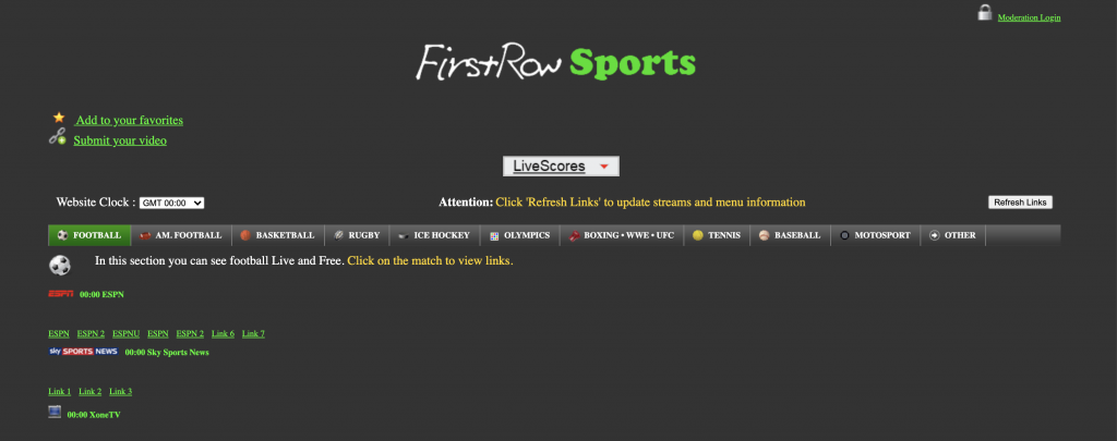 Web FirstRow